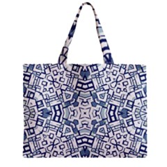 Blue-design Zipper Mini Tote Bag by nateshop
