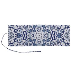 Blue-design Roll Up Canvas Pencil Holder (m) by nateshop