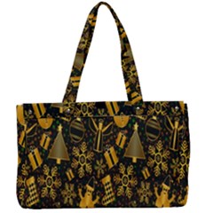Christmas Gold Canvas Work Bag by nateshop
