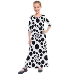 Dot Kids  Quarter Sleeve Maxi Dress by nateshop