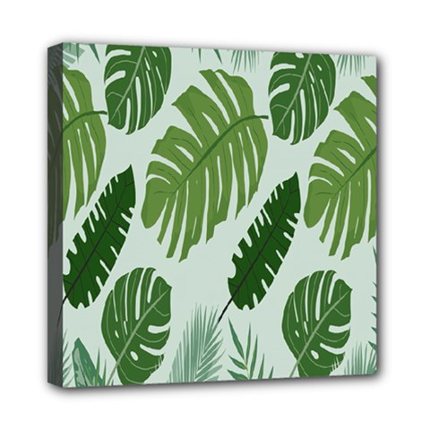 Leaves Mini Canvas 8  X 8  (stretched) by nateshop