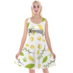 Nature Reversible Velvet Sleeveless Dress