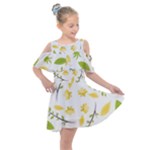 Nature Kids  Shoulder Cutout Chiffon Dress