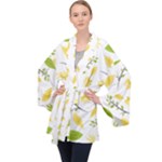 Nature Long Sleeve Velvet Kimono 