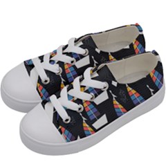 Non-seamless Kids  Low Top Canvas Sneakers by nateshop