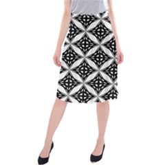 Pattern-black Midi Beach Skirt by nateshop