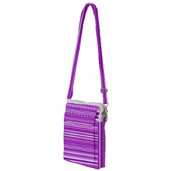 Pattern-purple Lines Multi Function Travel Bag by nateshop