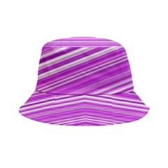 Pattern-purple Lines Inside Out Bucket Hat