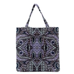 Abstract Kaleido Grocery Tote Bag by kaleidomarblingart