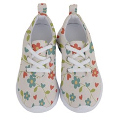  Background Colorful Floral Flowers Running Shoes by artworkshop