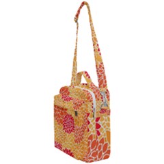 Background Colorful Floral Crossbody Day Bag by artworkshop