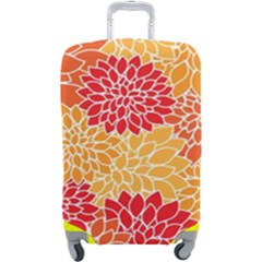 Background Colorful Floral Luggage Cover (large) by artworkshop