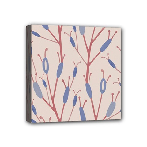 Floral Branches Plant Drawing Mini Canvas 4  X 4  (stretched) by artworkshop