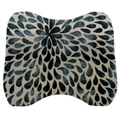 Abstract Flower Petals Velour Head Support Cushion by artworkshop