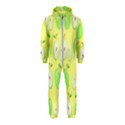 Apple Pattern Green Yellow Hooded Jumpsuit (Kids) View1