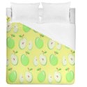 Apple Pattern Green Yellow Duvet Cover (Queen Size) View1