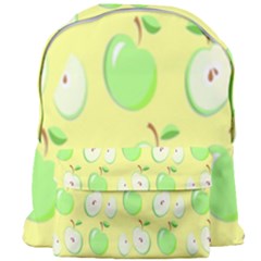 Apple Pattern Green Yellow Giant Full Print Backpack by artworkshop