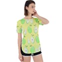 Apple Pattern Green Yellow Perpetual Short Sleeve T-Shirt View1