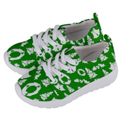 Green  Background Card Christmas  Kids  Lightweight Sports Shoes by artworkshop
