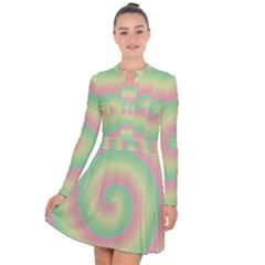 Spiral Long Sleeve Panel Dress by nateshop