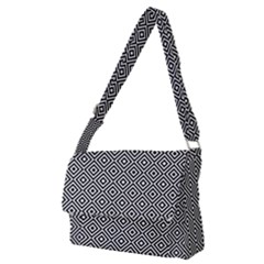 Square-black Full Print Messenger Bag (m) by nateshop
