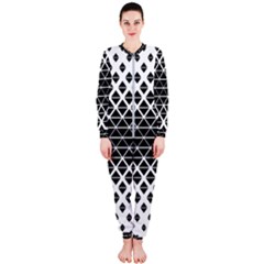 Triangle-black White Onepiece Jumpsuit (ladies) by nateshop