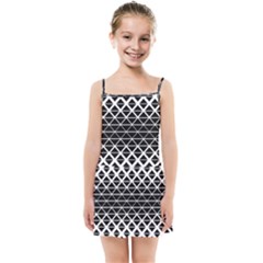 Triangle-black White Kids  Summer Sun Dress by nateshop