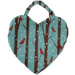 Winter Giant Heart Shaped Tote