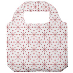 Pattern Christmas Pattern Red Stars Foldable Grocery Recycle Bag