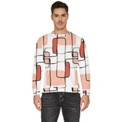 Abstract Seamless Pattern Art Men s Fleece Sweatshirt