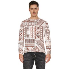 Tribal Pattern Vintage Texture Men s Fleece Sweatshirt