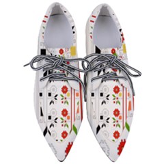 Vectors Bulgarian Folk Art Folk Art Pointed Oxford Shoes by Sapixe