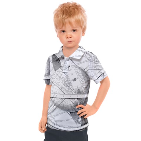 Constellations Celestial Moon Earth Kids  Polo Tee by Sapixe