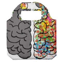 Brain Mind Psychology Idea Hearts Premium Foldable Grocery Recycle Bag