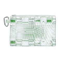 Circuit Board Canvas Cosmetic Bag (large) by Sapixe