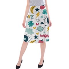 Wallpaper-love-eye Midi Beach Skirt by nateshop