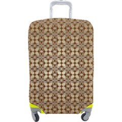 Background-chevron Chocolate Luggage Cover (large) by nateshop