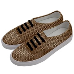 Background-chevron Chocolate Men s Classic Low Top Sneakers by nateshop