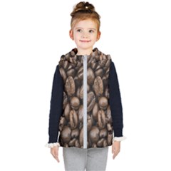 Black Coffe Kids  Hooded Puffer Vest by nateshop