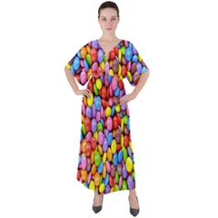 Candy V-neck Boho Style Maxi Dress by nateshop