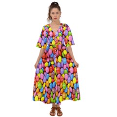 Candy Kimono Sleeve Boho Dress
