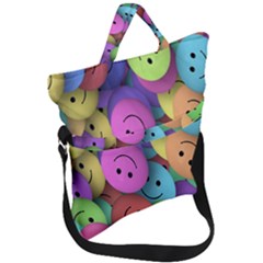 Smilie Fold Over Handle Tote Bag by nateshop