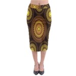 Fractal Midi Pencil Skirt