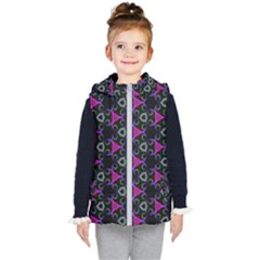 Background-triangle Kids  Hooded Puffer Vest by nateshop