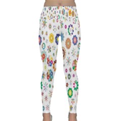  Background Chromatic Colorful Lightweight Velour Classic Yoga Leggings by artworkshop