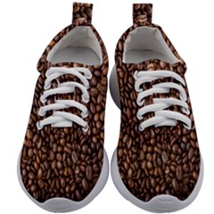Coffee Beans Food Texture Kids Athletic Shoes by artworkshop