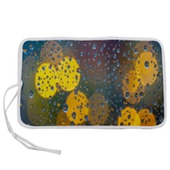 Bokeh Raindrops Window  Pen Storage Case (m) by artworkshop
