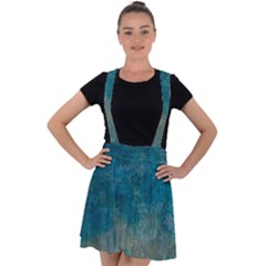  Pattern Design Texture Velvet Suspender Skater Skirt by artworkshop