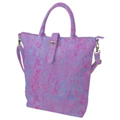  Texture Pink Light Blue Buckle Top Tote Bag by artworkshop