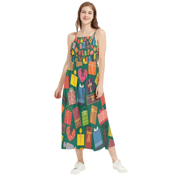 Presents-gift Boho Sleeveless Summer Dress